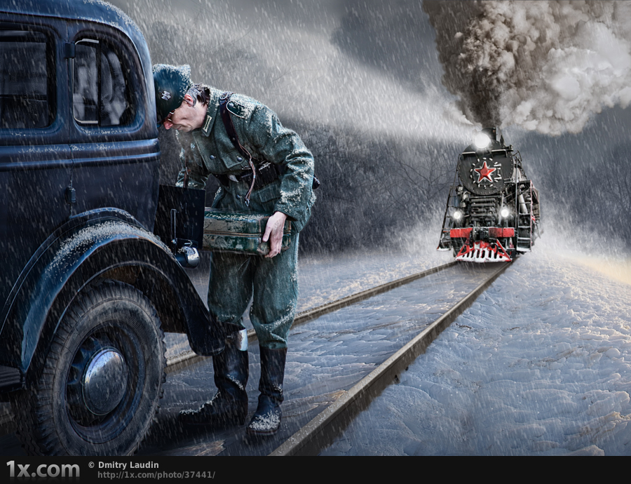 900x690, 633 Kb / фашист, бронепоезд, снег, это жопель