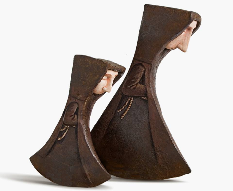 960x790, 45 Kb / топор, монах, лицо, Gilbert LEGRAND, France