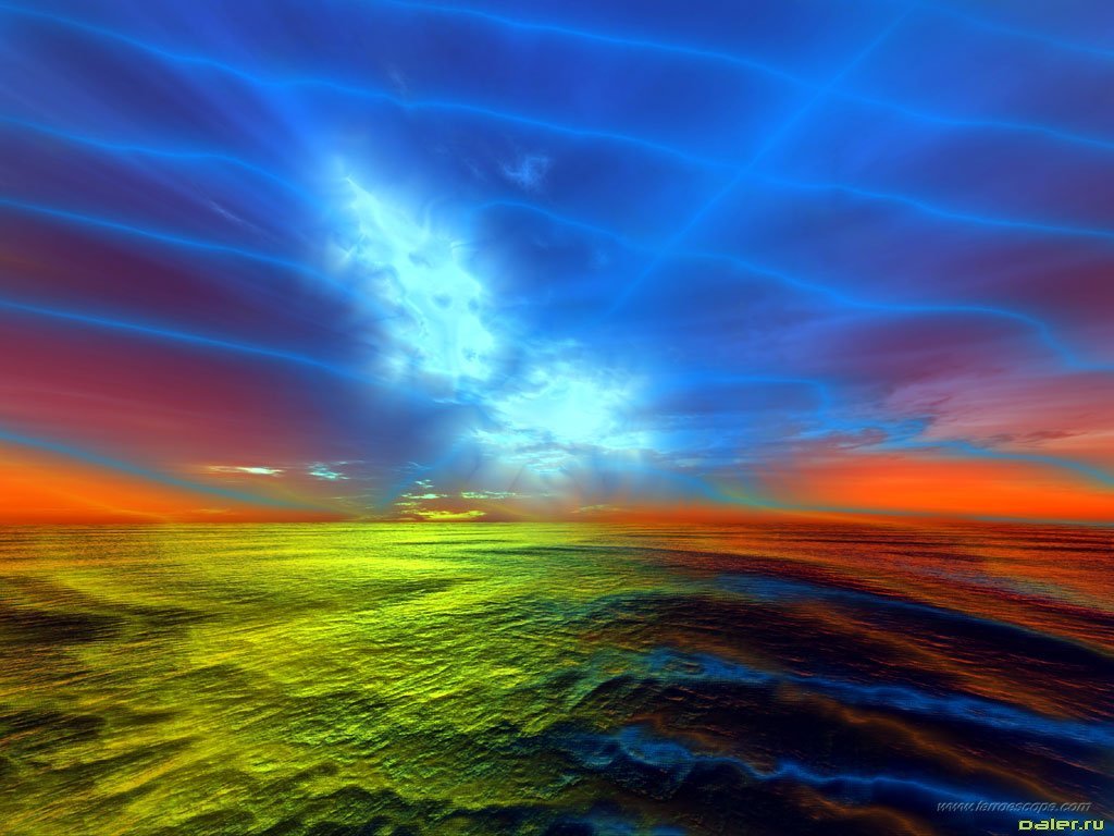 1024x768, 121 Kb / небо, воды, фотошоп