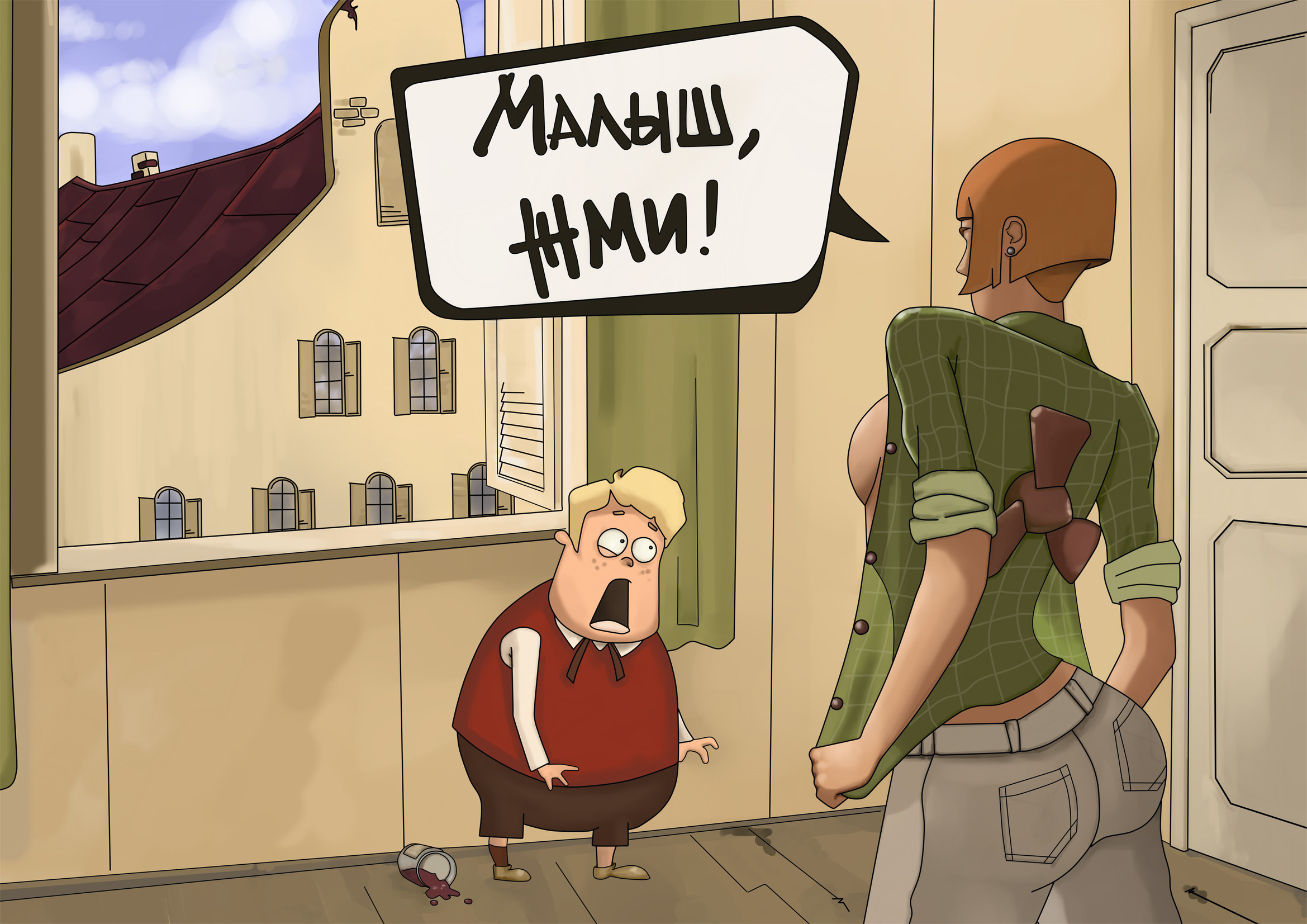 2339x1653, 591 Kb / малыш, карлсон