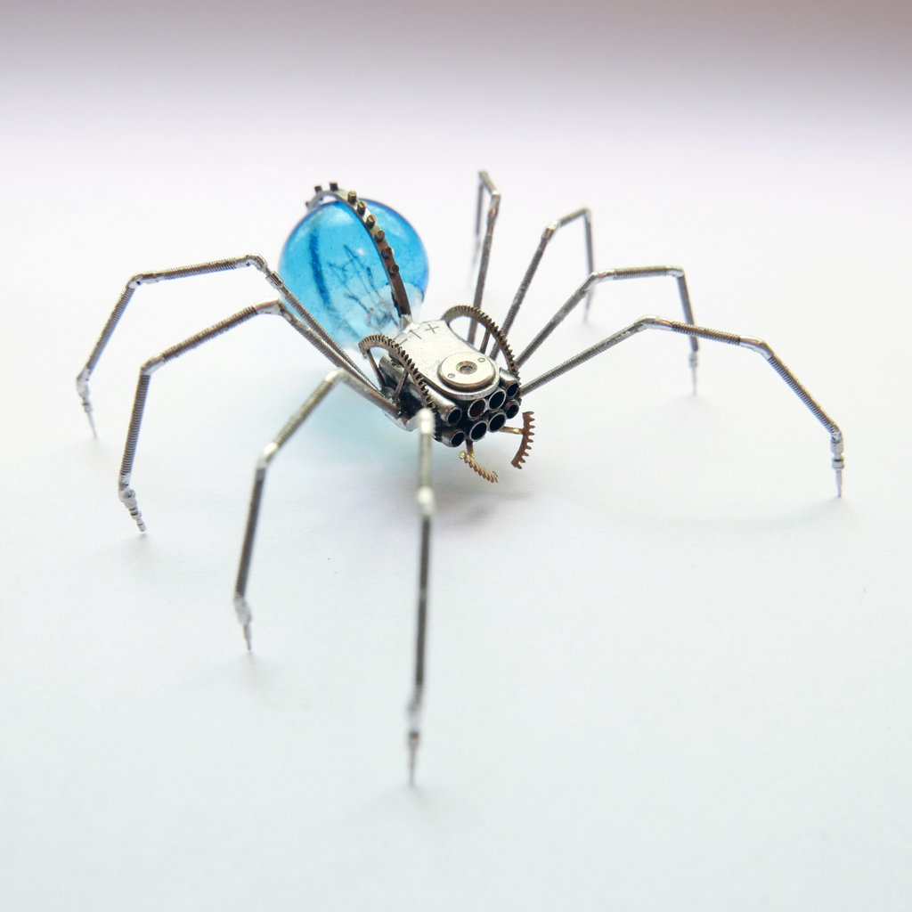 1024x1024, 87 Kb / паук, детали часов, amechanicalmind