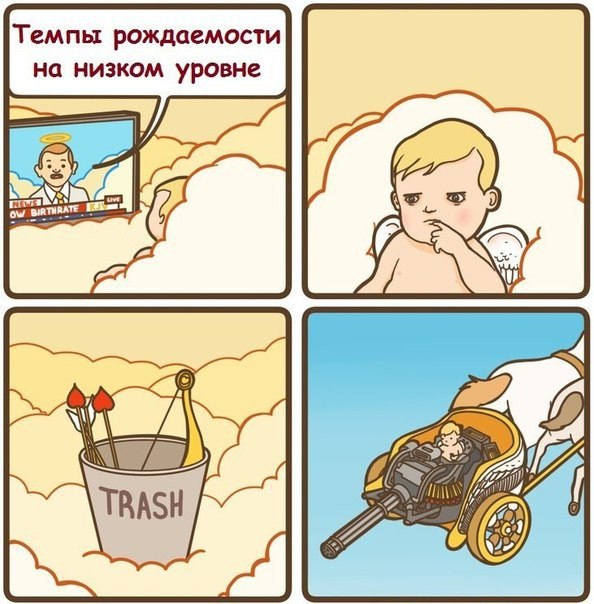 594x604, 78 Kb / купидон, рождаемость, пулемет, тачанка, колесница