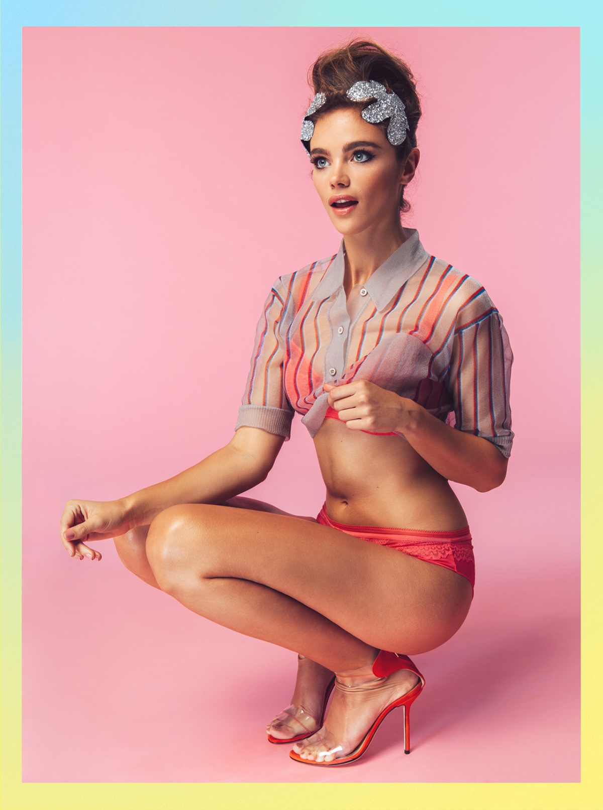 1200x1613, 362 Kb / красное, рубашка, пинап, туфли