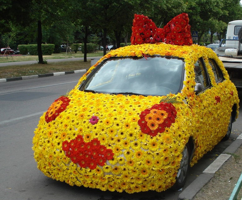 778x645, 205 Kb / машинка, цветы