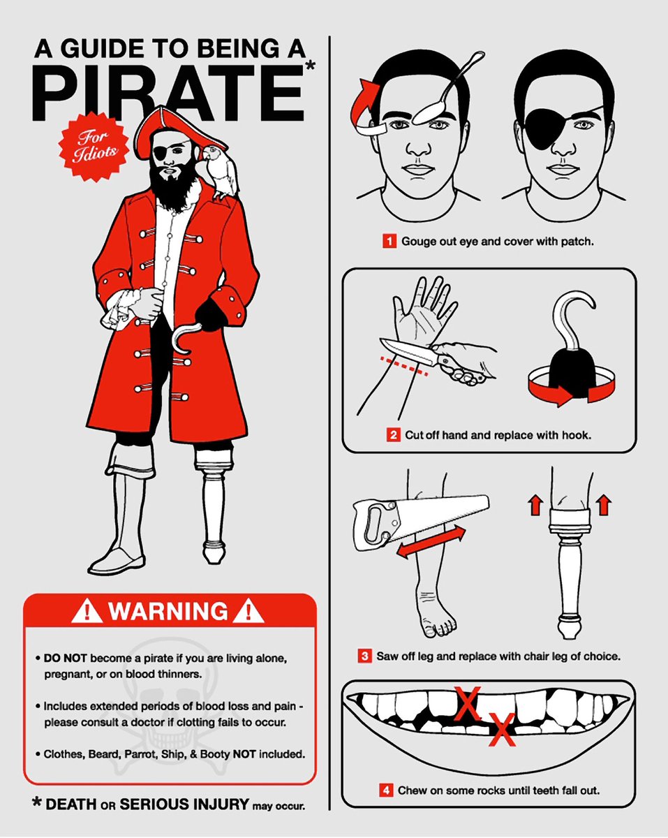 957x1200, 156 Kb / пират, инструкция