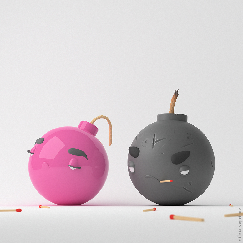 777x777, 292 Kb / бомбы, фитиль, спичка, Никита Веприков