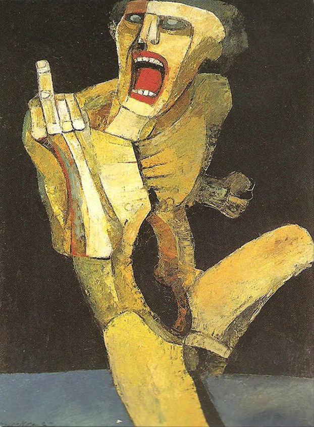 622x845, 124 Kb / рисунок, чувак, фак