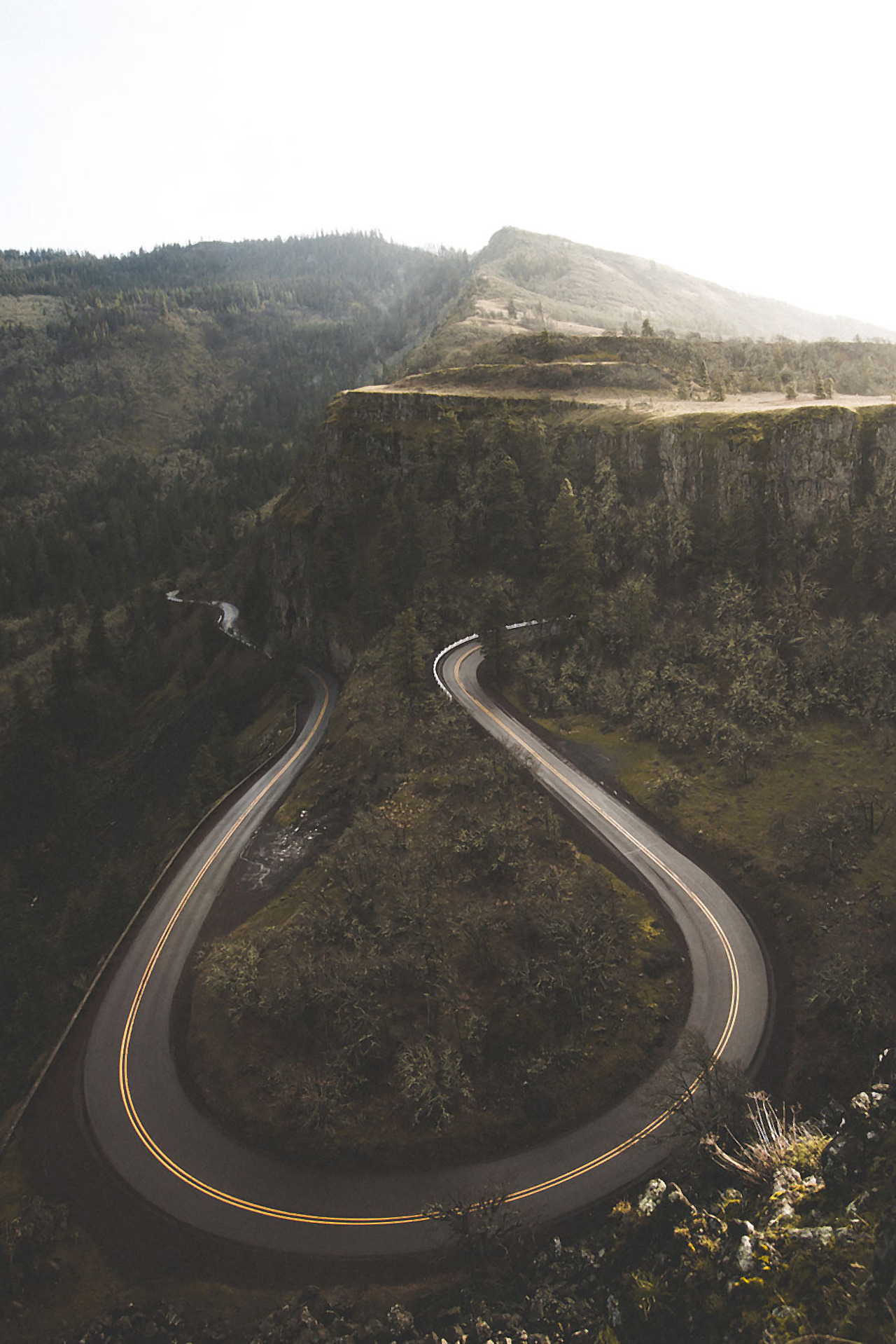 1280x1918, 536 Kb / дорога, поворот, горы, лес, сверху