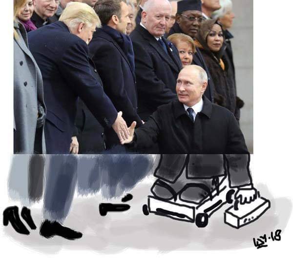 600x541, 40 Kb / Путин, Трамп, Макрон, утюжки