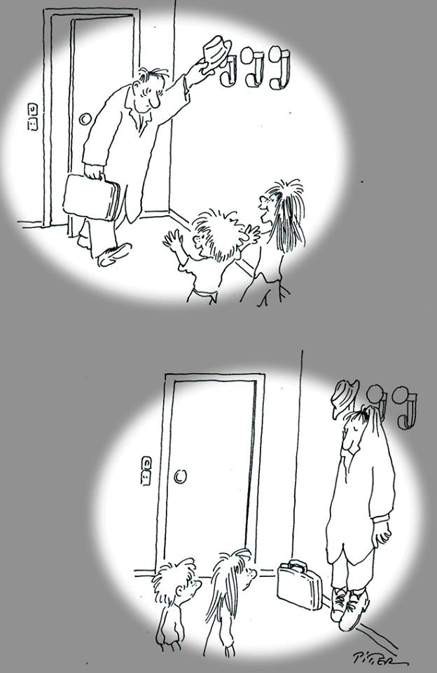 624x960, 55 Kb / дом, шляпа, пальто, дети, вешалка, сон, Klaus Pitter