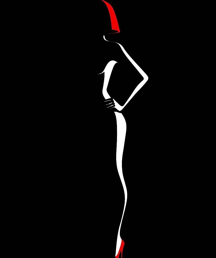 831x993, 23 Kb / рисунок, силует, туфли