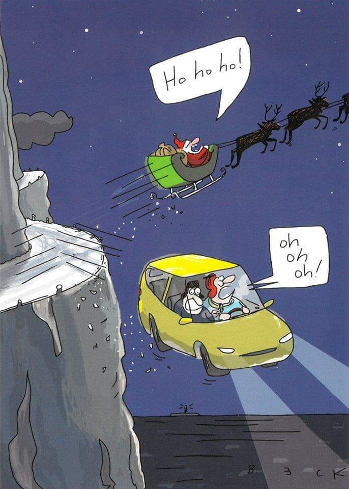 686x960, 86 Kb / сани, машина, полёт, санта, хохохо, Detlef Beck