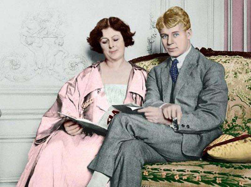 800x597, 80 Kb / Сергей Есенин, айседора дункан, колоризация