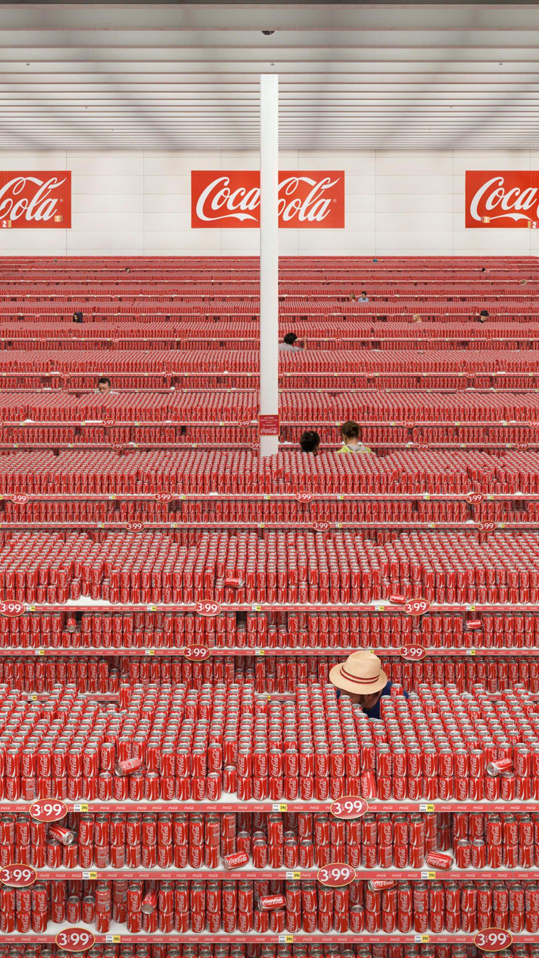 1080x1920, 485 Kb / полки, магазин, банки, кока-кола, Coca-Cola, шляпа, столб