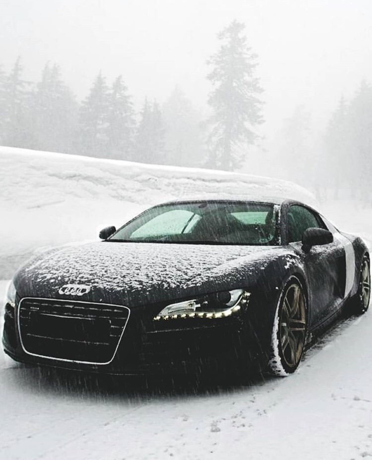 750x928, 112 Kb / автомобиль, ауди, снег