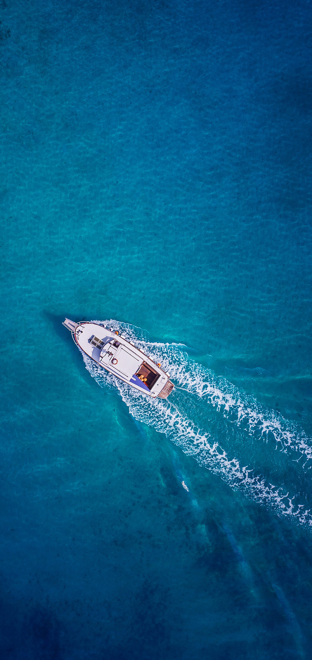 1080x2280, 612 Kb / море, яхта, сверху