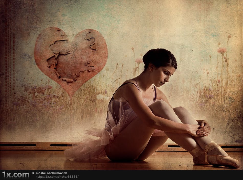 950x706, 111 Kb / балерина, пачка, пуанты, сердце, печаль