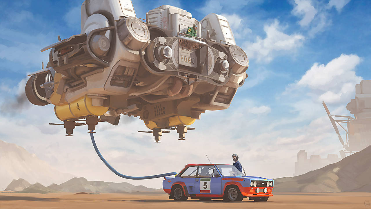 1280x720, 108 Kb / 1976 Fiat Abarth 131, gregmks, заправка