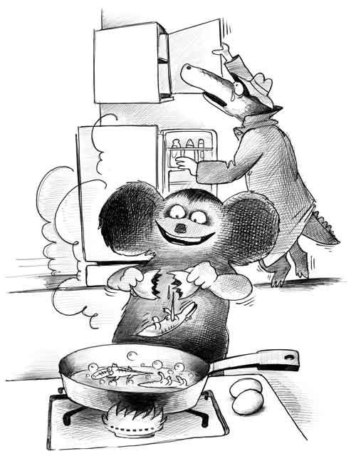 500x668, 34 Kb / гена, чебурашка, яичница