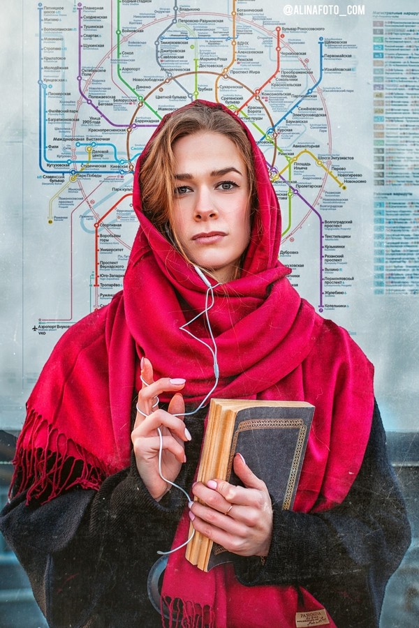 600x900, 177 Kb / метромадонна, схема, палантин, наушники, книга