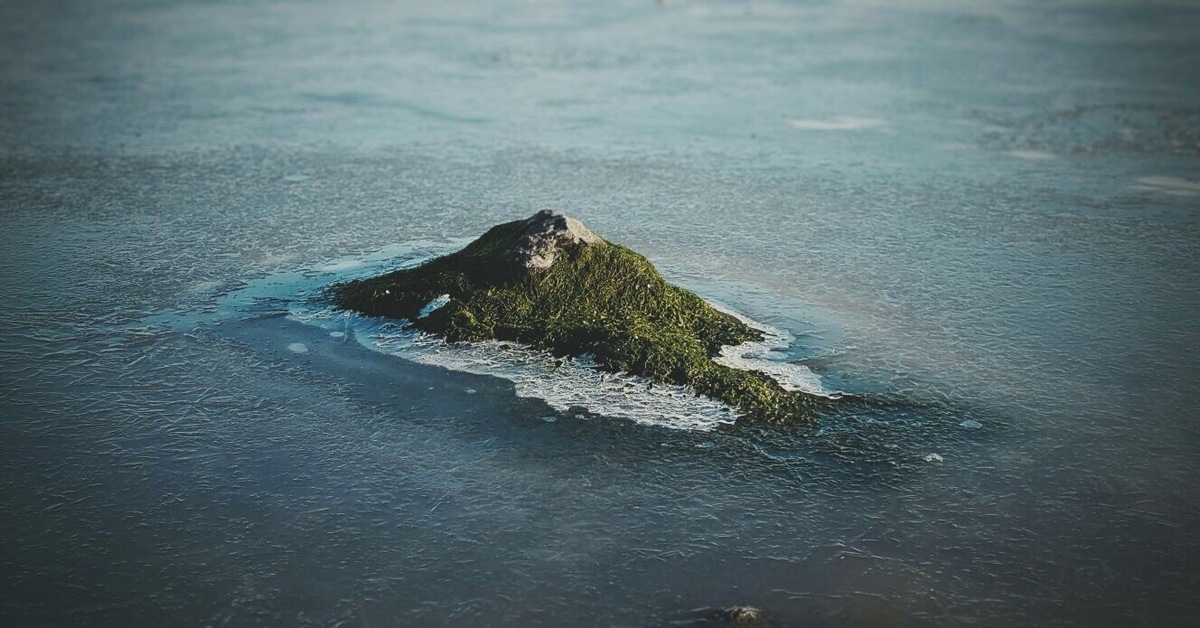 1200x628, 211 Kb / вода, земля, остров, лед, лужа, грязь