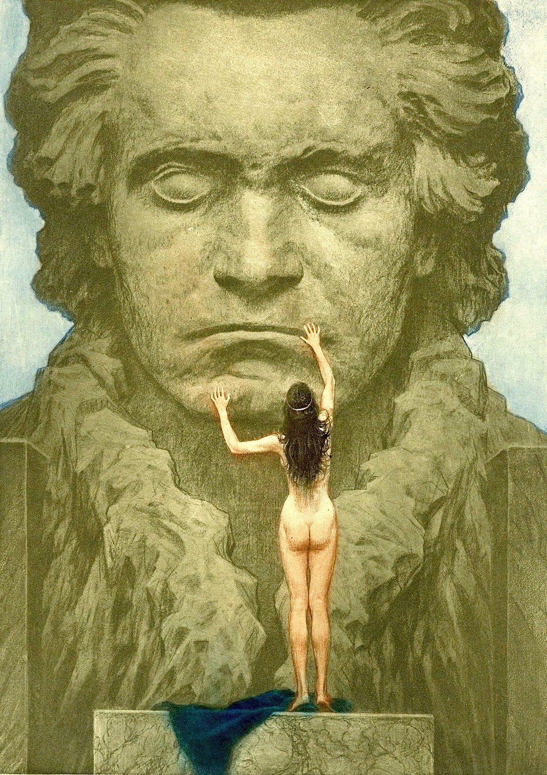 1091x1546, 616 Kb / бетховен, людвиг ван, девка, рисунок