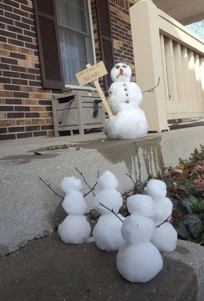 700x1034, 113 Kb / снеговик, конец света, паства, растаял