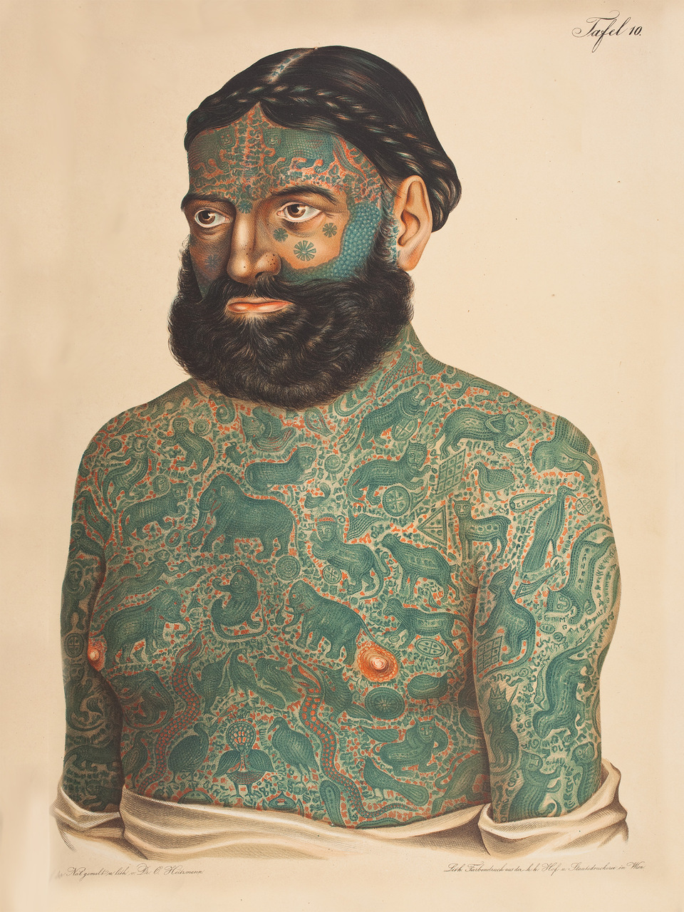 960x1280, 561 Kb / индус, борода, коса, соски, тату, звери