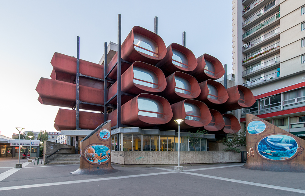 1000x642, 574 Kb / архитектура, Франция, здание, Монтрёй, консерватория, метаболизм