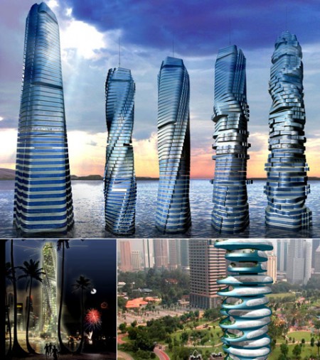 450x507, 80 Kb / небоскреб, вращающиеся этажи