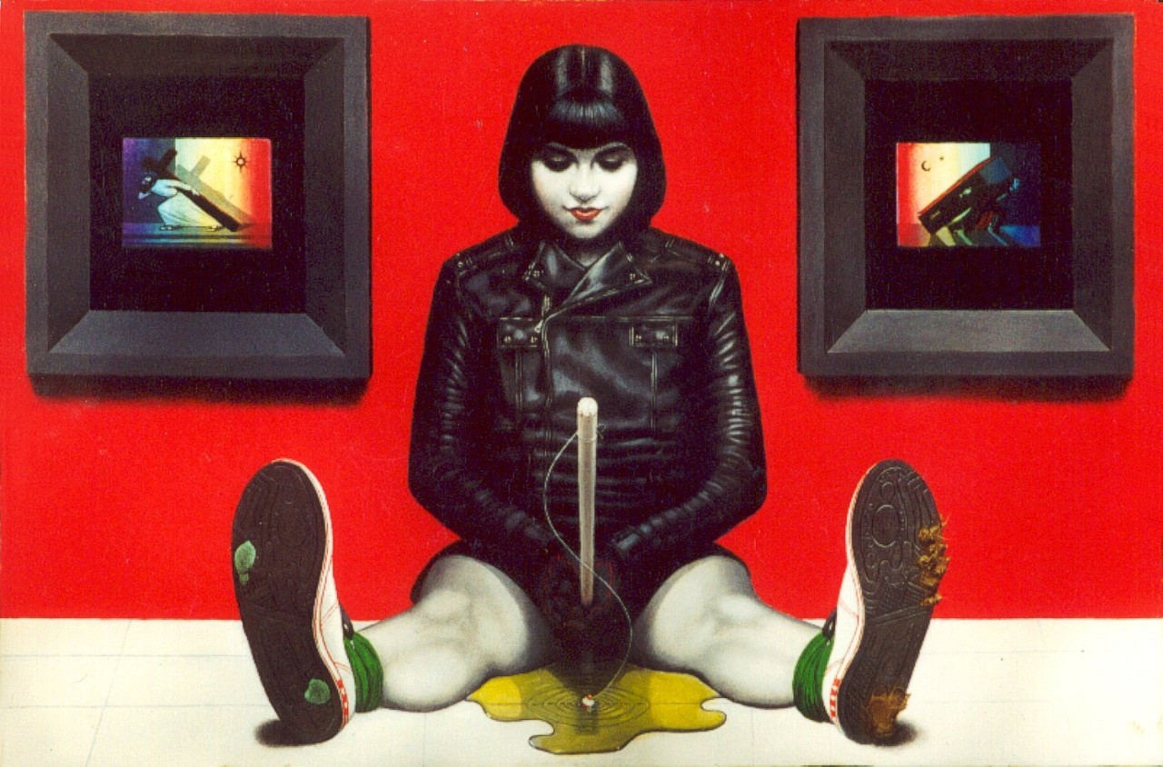 1280x844, 264 Kb / девка, косуха, лужа, рыбалка, Danny Malboeuf, The Fisher