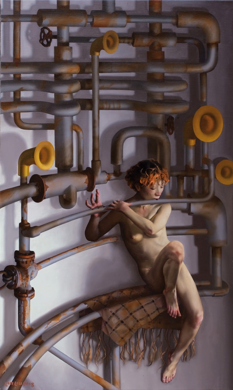 958x1600, 186 Kb / трубы, узел, девка, флейта, Liu Ye, Melody In Heart