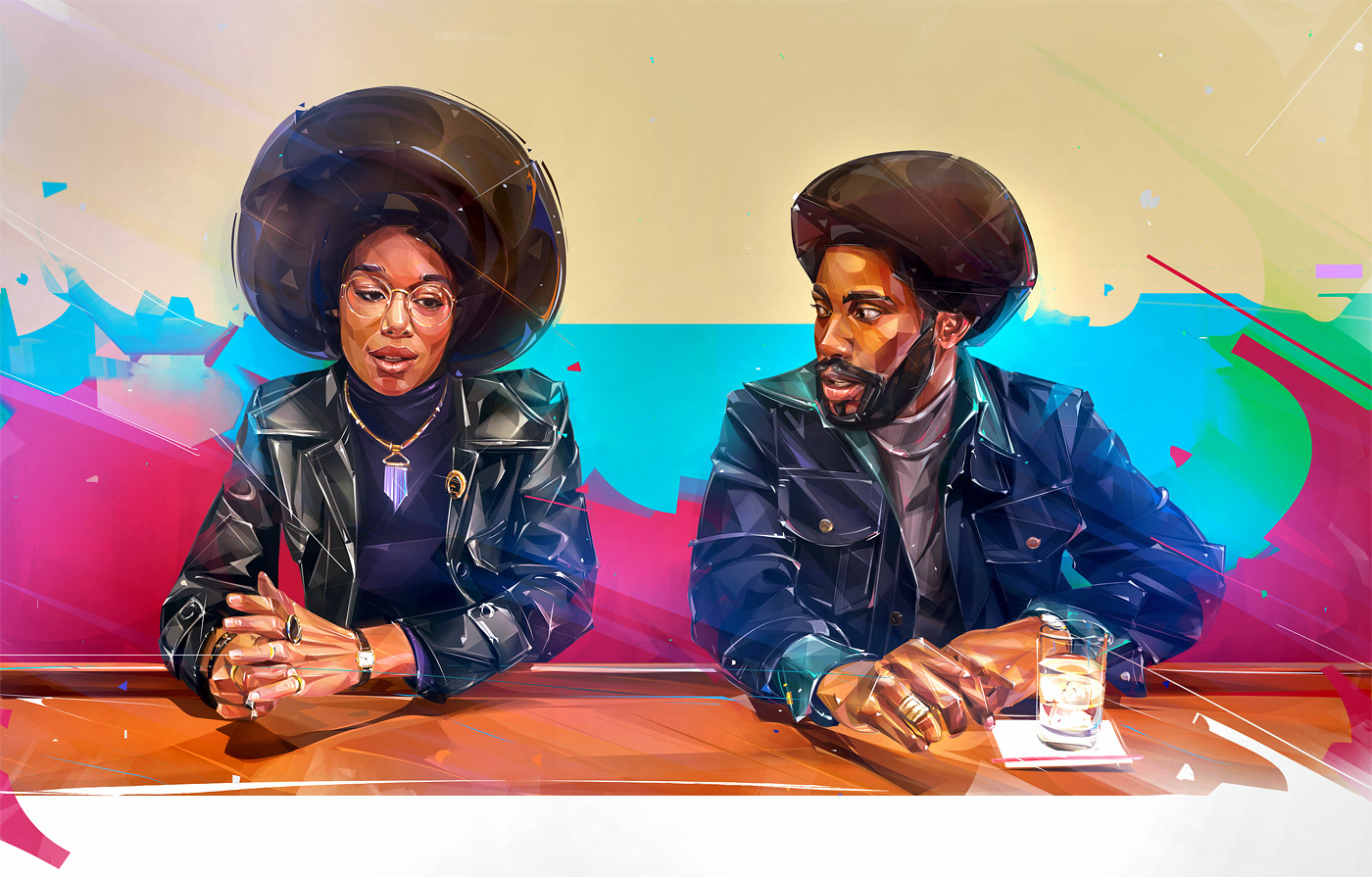 1400x895, 449 Kb / афро, негры, стакан, BlacKkKlansman, черный клановец