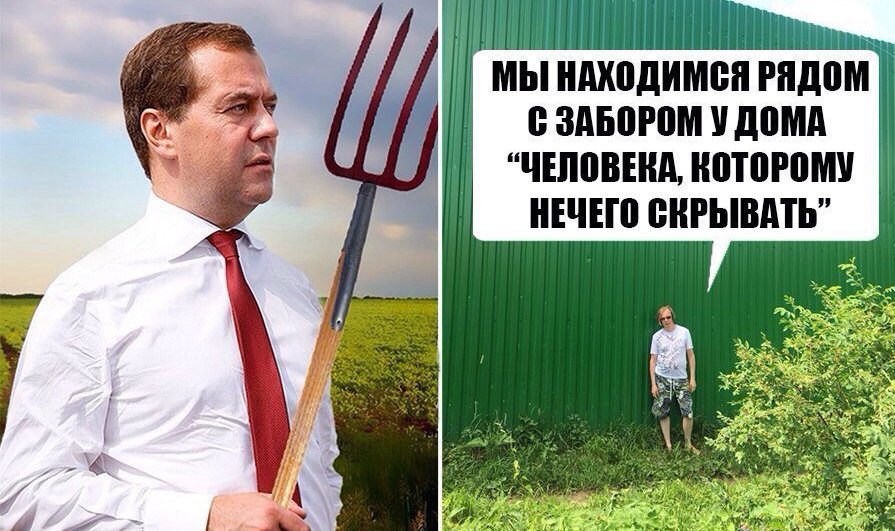895x531, 122 Kb / политота, забор, вилы, медведев