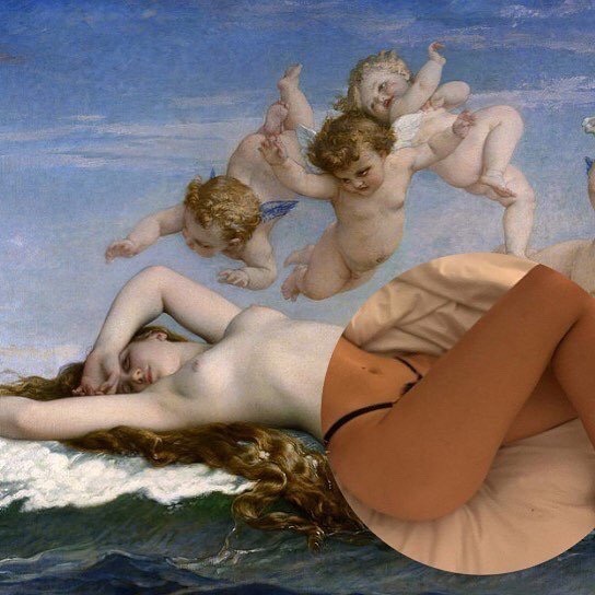 544x544, 71 Kb / коллаж, херувимы, ангелы, стринги, голая