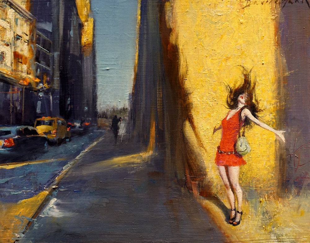 1000x784, 226 Kb / девка, улица, рисунок, Praise The Sun, David FeBland