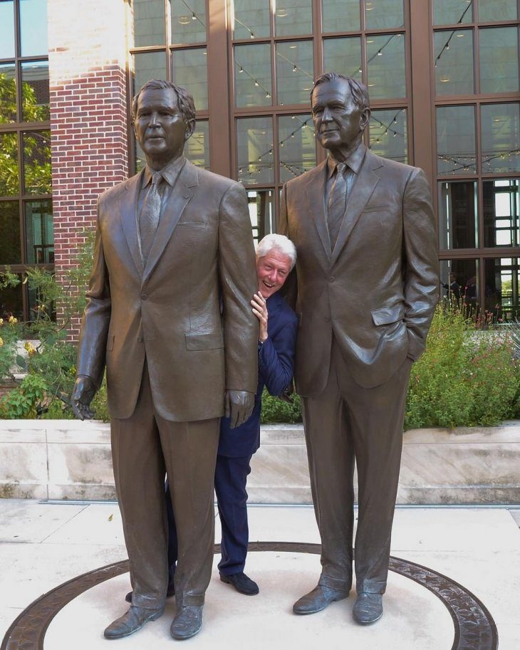 730x913, 122 Kb / 41, 42, 43, Буш, Младший, Старший, Билл, Клинтон, троллинг