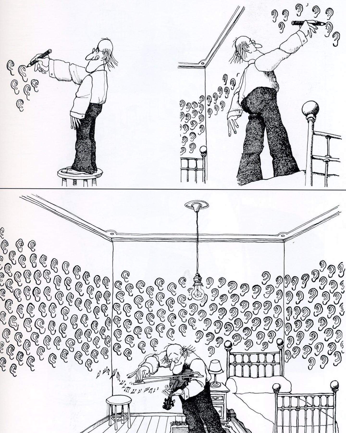 1440x1800, 293 Kb / Скрипач, скрипка, уши, музыка