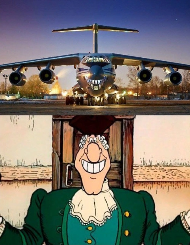 623x803, 181 Kb / доктор ливси, самолёт, улыбка, ил-76