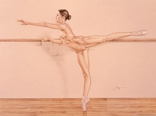 500x371, 16 Kb / балерина, гравюра, станок