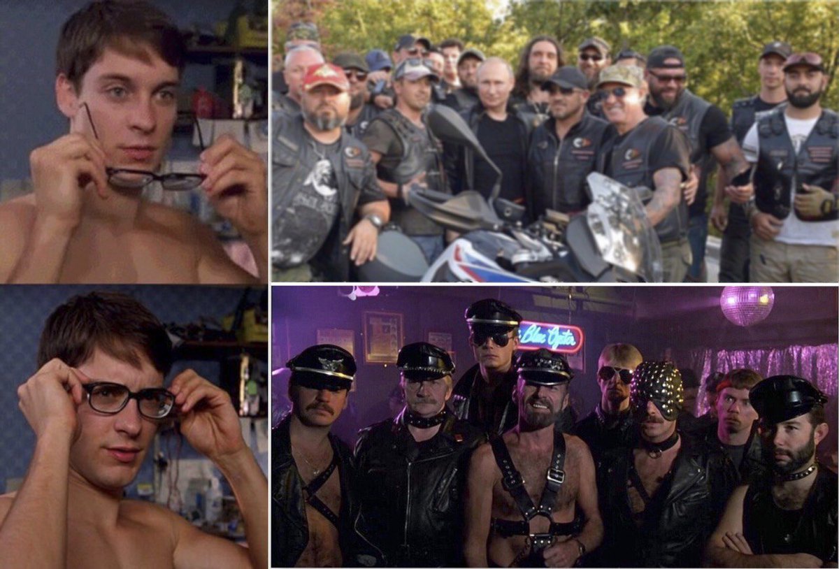 1200x814, 161 Kb / голубая устрица, байкеры, путин, очки, политота