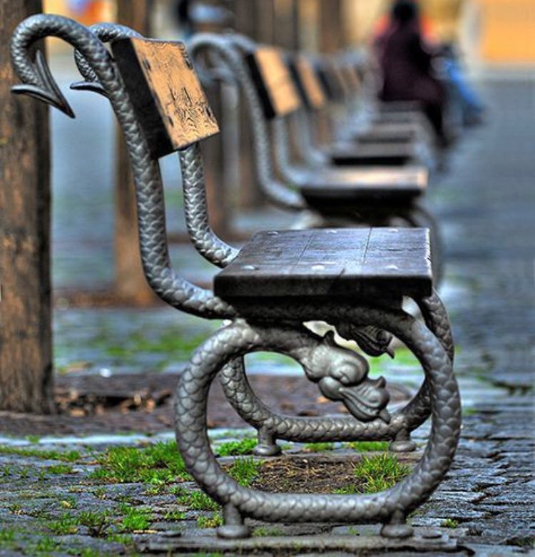 750x781, 106 Kb / дракон, скамейка, змей