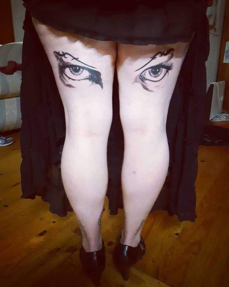 740x926, 46 Kb / ноги, нога, тату, глаза, туфли