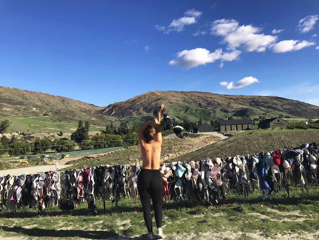 1080x815, 151 Kb / сиськи, бюстгальтеры, забор, Новая Зеландия, Кардрона