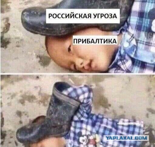 511x484, 56 Kb / Прибалтика, политота, российская угроза, сапог, голова