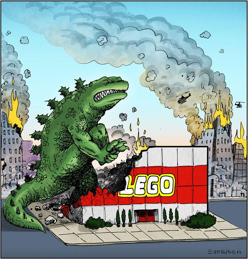 821x858, 303 Kb / лего, годзилла