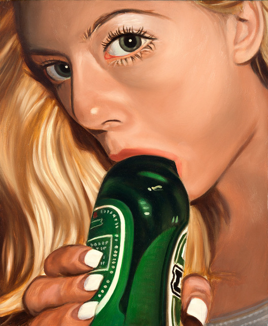 528x640, 119 Kb / девка, бутылка, сосёт, рисунок