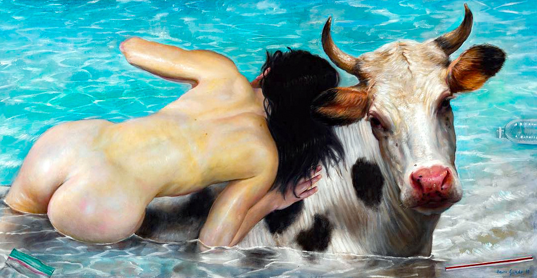 1078x558, 254 Kb / европа, бык, рисунок, Bruno Surdo