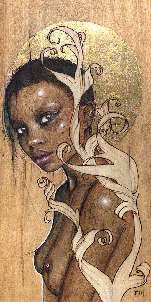 512x1024, 352 Kb / девка, негритянка, рисунок, Fay Helfer