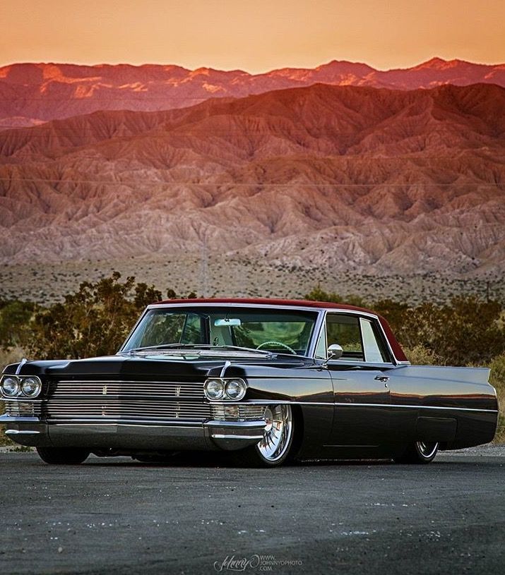 715x815, 109 Kb / автомобиль, ретро, классика, горы, кадиллак